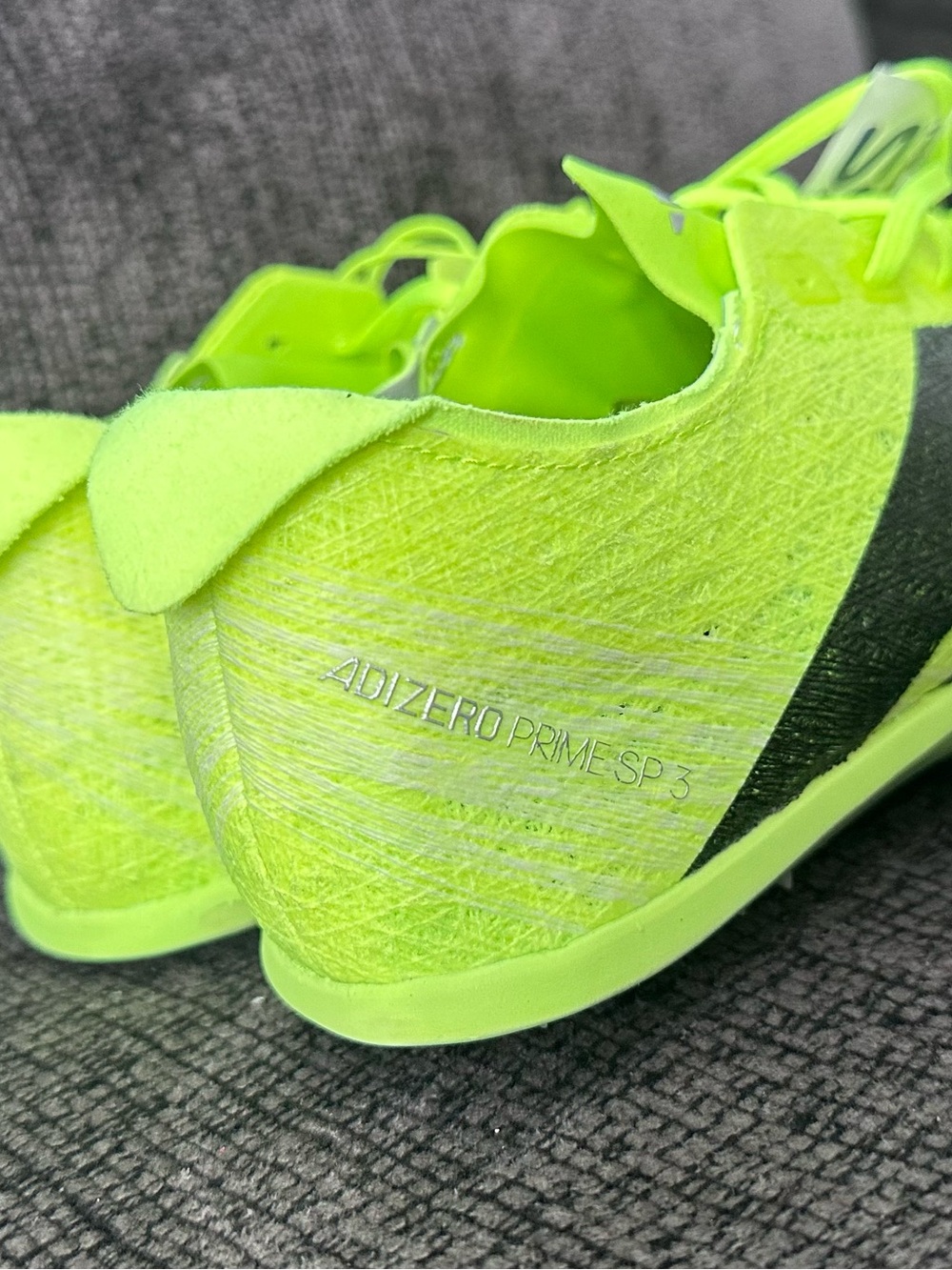 Adidas Adizero Prime SP3 Neon Yellow Track Spikes 7.5M/8.5W